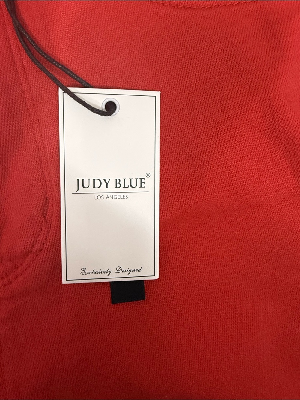 NWT Judy Blue Red bermuda Jean Shorts size large - Picture 8 of 9